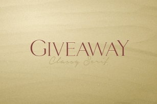 Giveaway Font Download