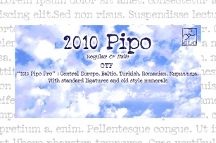 2010 Pipo Pro Set OTF Font Download