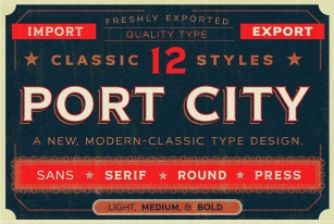 PORT CITY Font Download