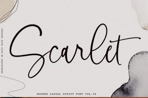 Scarlet// Modern Casual SALE Font Download