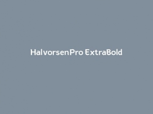 HalvorsenPro ExtraBold Font Download