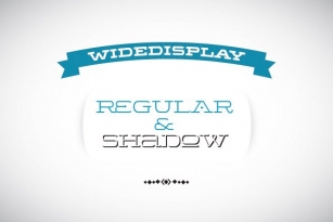 WideDisplay RegularShadow Font Download