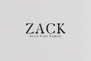 Zack Serif 4 Family Pack Font Download