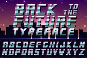 Futuristic english alphabet Font Download