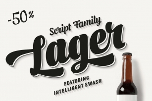 Lager -intro -50% off Font Download