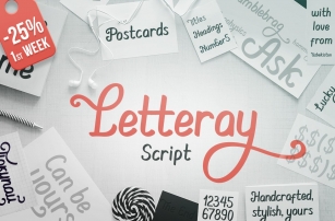 Letteray Script Typeface Font Download