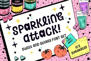 Sparkling Attack! Font Download