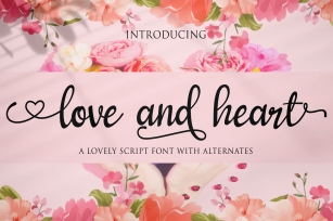 love and heart -Handwritten fonts Font Download