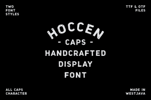 HOCCEN CAPS Display Font Download