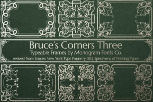 MFC Bruce's Corners Three Font Download