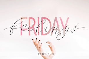 Friday feelings. Duo. Font Download