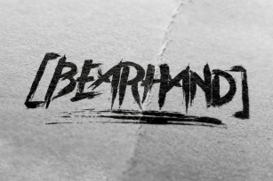 BearHand Typeface + Graphic Pack Font Download
