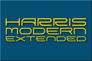 Harris Modern Extended Font Download