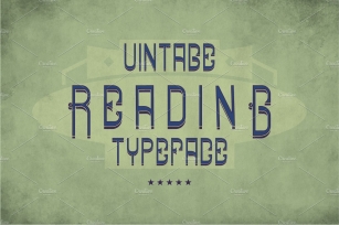 Reading Vintage Label Typeface Font Download