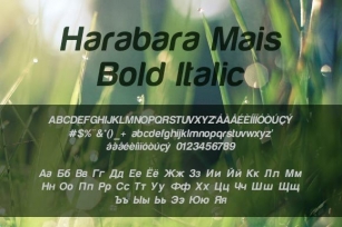 Harabara Mais Bold Italic Font Download
