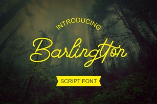 Barlingtton Script Signature Font Download
