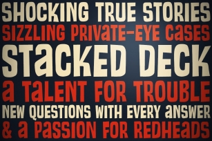 Stacked Deck PB Font Download