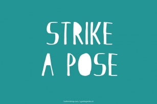 Strike a Pose handmade Font Download