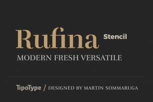 Rufina Stencil Font Download