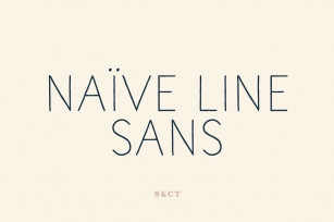 Naive Line Sans Collection Font Download