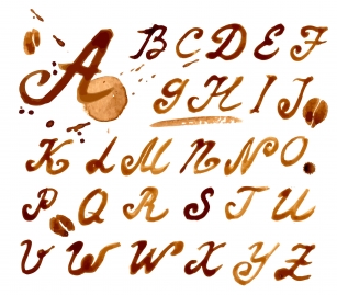 №12 Handwritten font coffee Font Download
