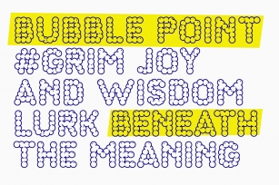 Bubble Point Font Download