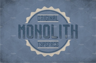 Monolith Vintage Label Typeface Font Download