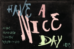 Have a Nice Day font Font Download