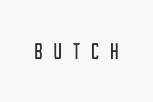Butch Font Download
