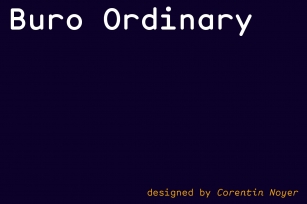Buro Ordinary Font Download