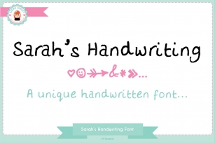 Sarah's Handwriting Font Download
