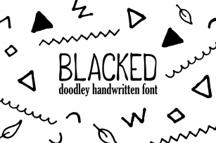 Blacked Doodle Handwritten Script Font Download