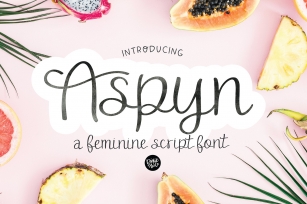ASPYN a Feminine Script Font Download