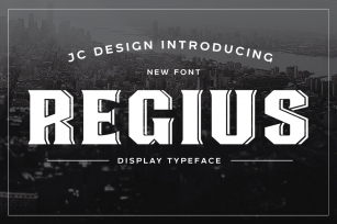 Regius Typeface Font Download