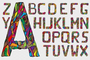 Fairytale alphabet. Vector Font Download