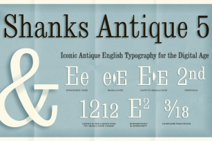 Shanks Antique 5 AOE Pro Font Download