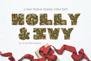 Holly  Ivy Color Display Font Download