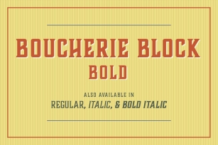 Boucherie Block Bold Font Download