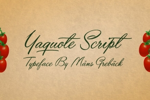 Yaquote Script Font Download