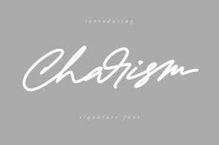 Charism Signature Font Download