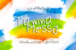 TarinaMessy Handwritten Set Font Download