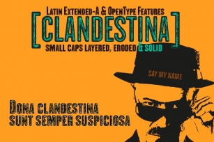 CLANDESTINA FONTS Font Download