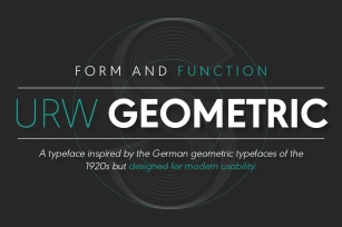 URW Geometric Bold Font Download