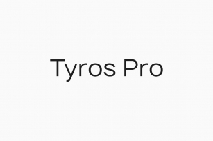 TYROS Pro Modern Geometric Typeface Font Download