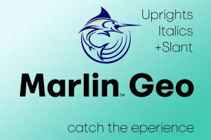 Marlin Geo Uprights Italics + Slant Font Download