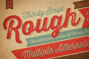 Thirsty Rough Complete Family Font Download