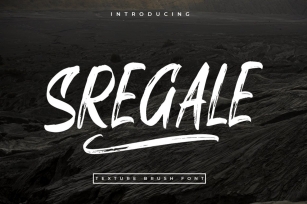 SREGALE Brush Font Download