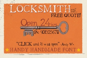Locksmith Font Download