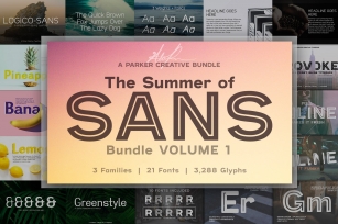 Summer of Sans Bundle Font Download