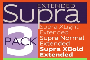 Supra Extended Font Download
